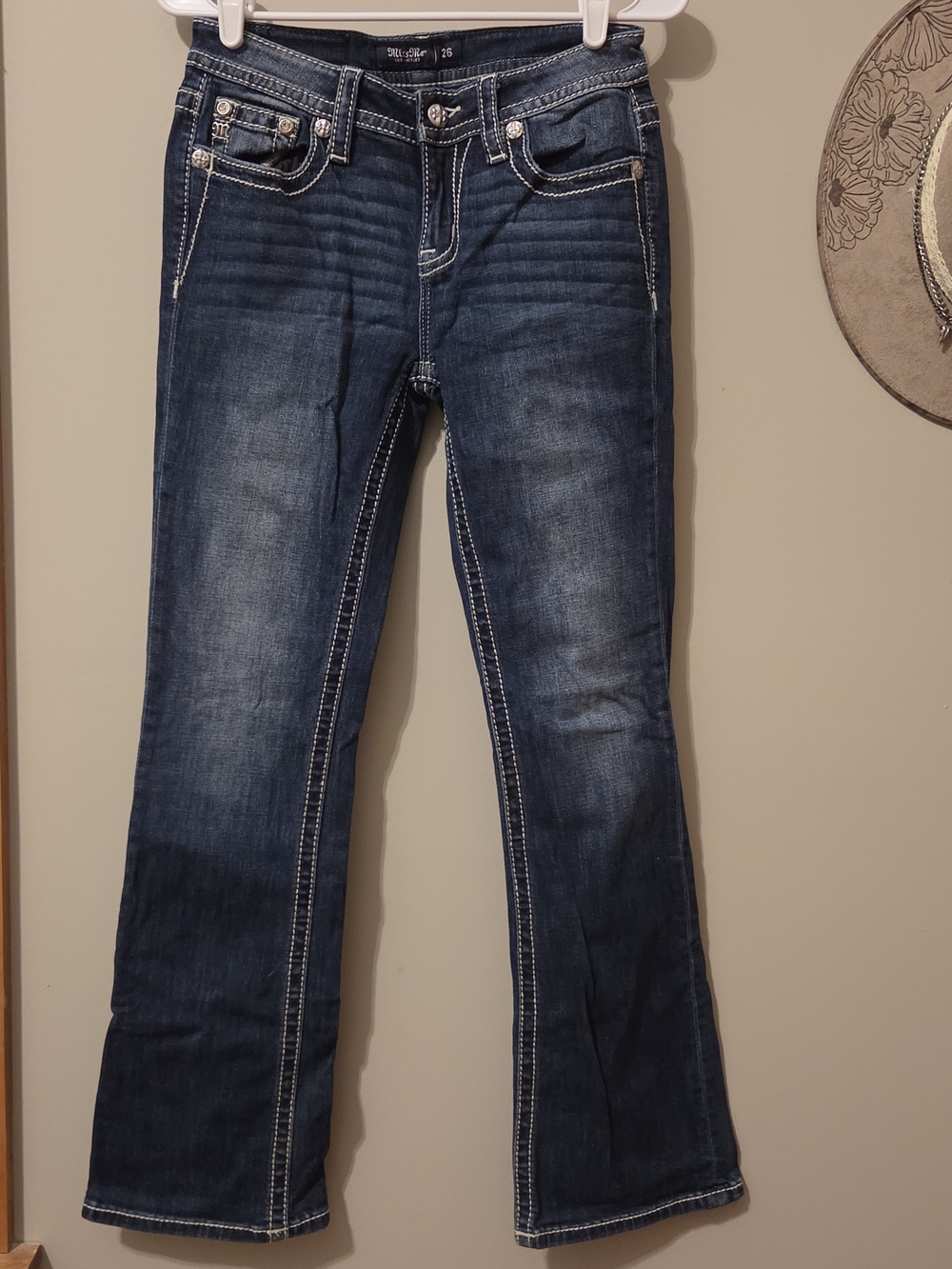 Miss Me Dark Blue Women's Bootcut Jeans CUTE!!